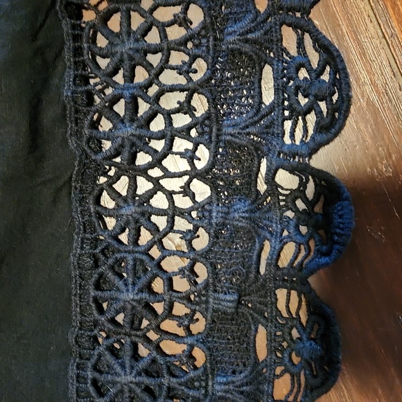 OPi Black Tank Shirt with Lace Botton (280) - Picture 6 of 6